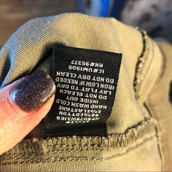 Sanctuary Sz 30 Army Green Camo Cargo Straight Leg Pocket Military Vibe Pants - Picture 7 of 7